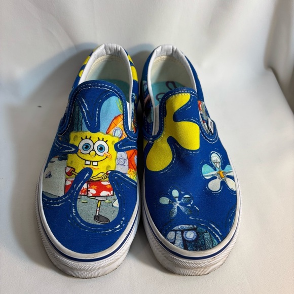 VANS Sponge Bob Square Pants Sz 6 Women 4.5 Men Aloha Bob Slip On Loafers - Picture 6 of 10